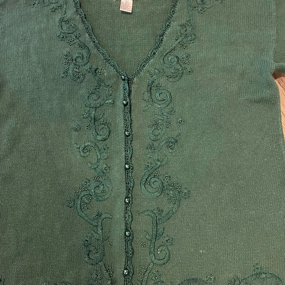 Vintage Kimberly Hope Beaded embroidered Sweater, Women’s L - Picture 2 of 5